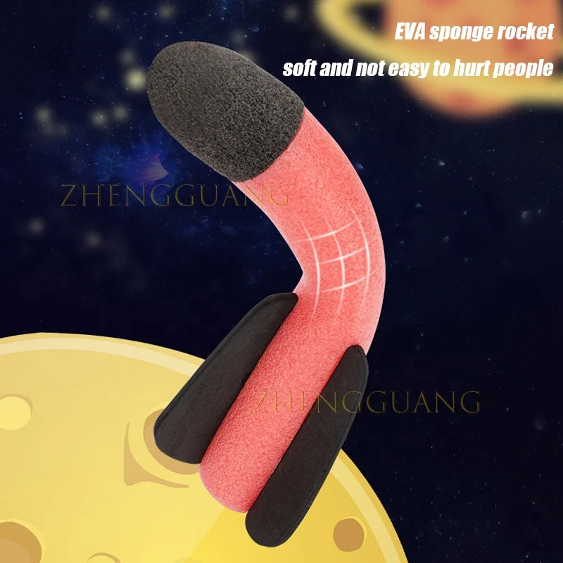 Zhengguang Outdoor Toys Safe Sport Game Feet Air Rocket Launcher Stomp Rocket Toy Rocket Toy