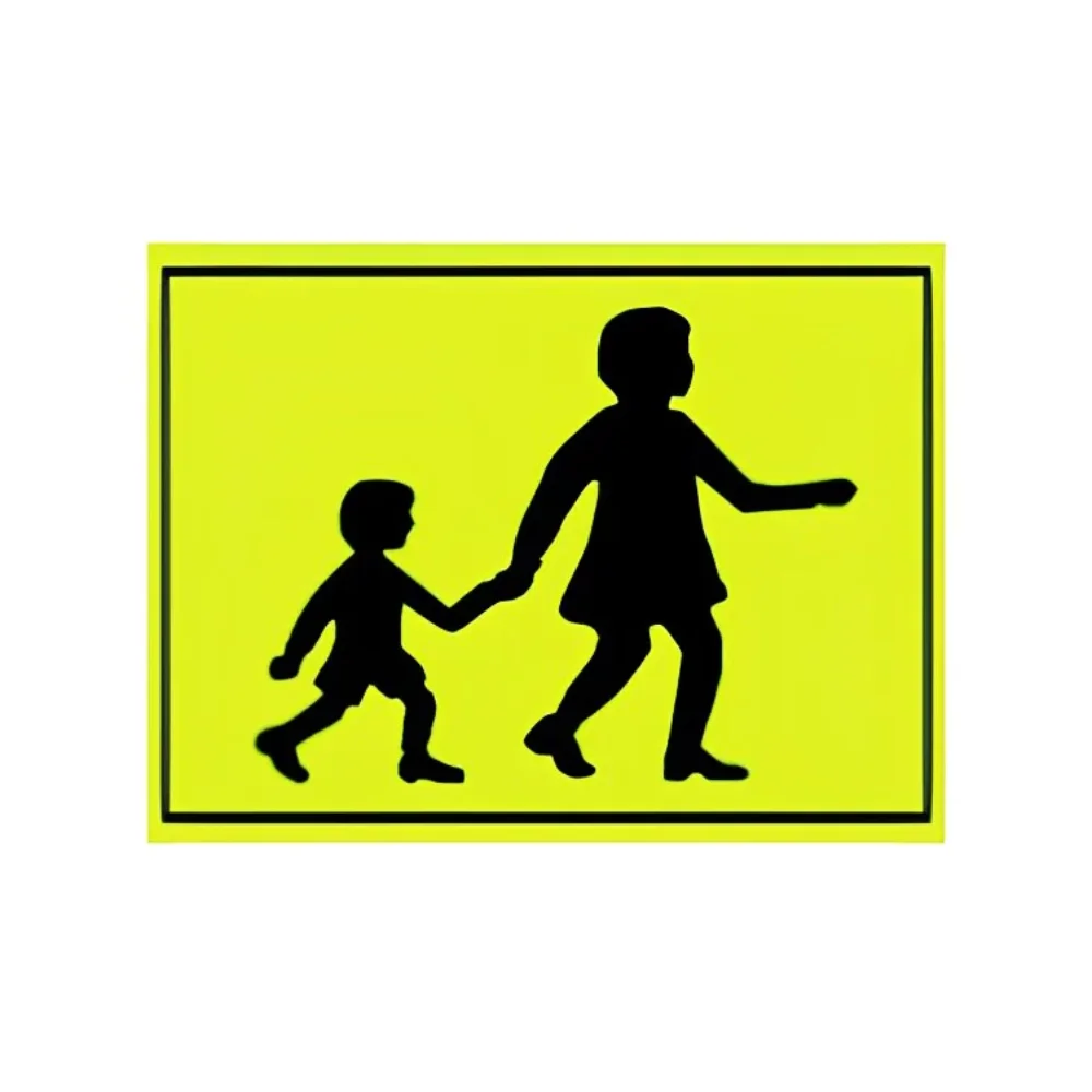 Флуоресцентный желтый 400 мм x 300 Австралия школьный автобус предупреждение высокой интенсивности светоотражающий знак безопасности наклейки