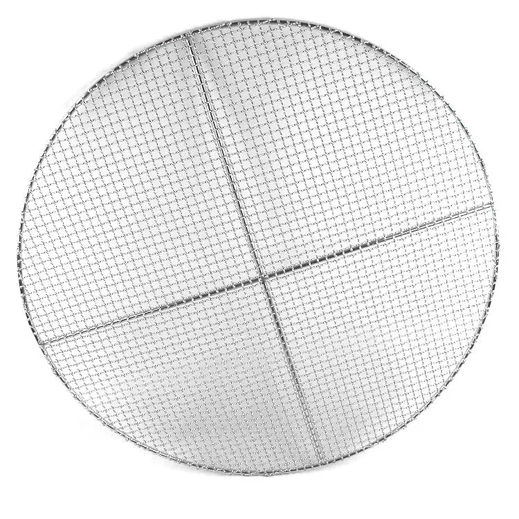 Прямая заводская цена индивидуальная круглая сетка для барбекю гриль из нержавеющей стали проволочная