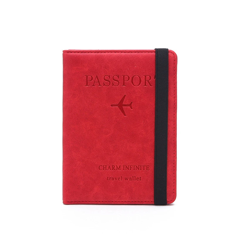 2024 New Arrival Travel PU leather passport wallet card holder porta pasaporte logo custom sublimation rfid passport holders