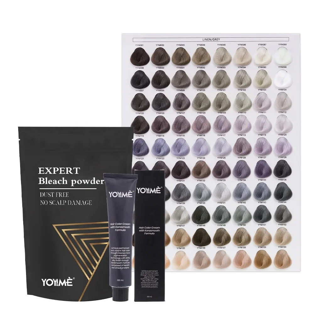 Factory OEM Best Coloring Hair Color Cream Low Ammonia Salon Permanent Hair Dye