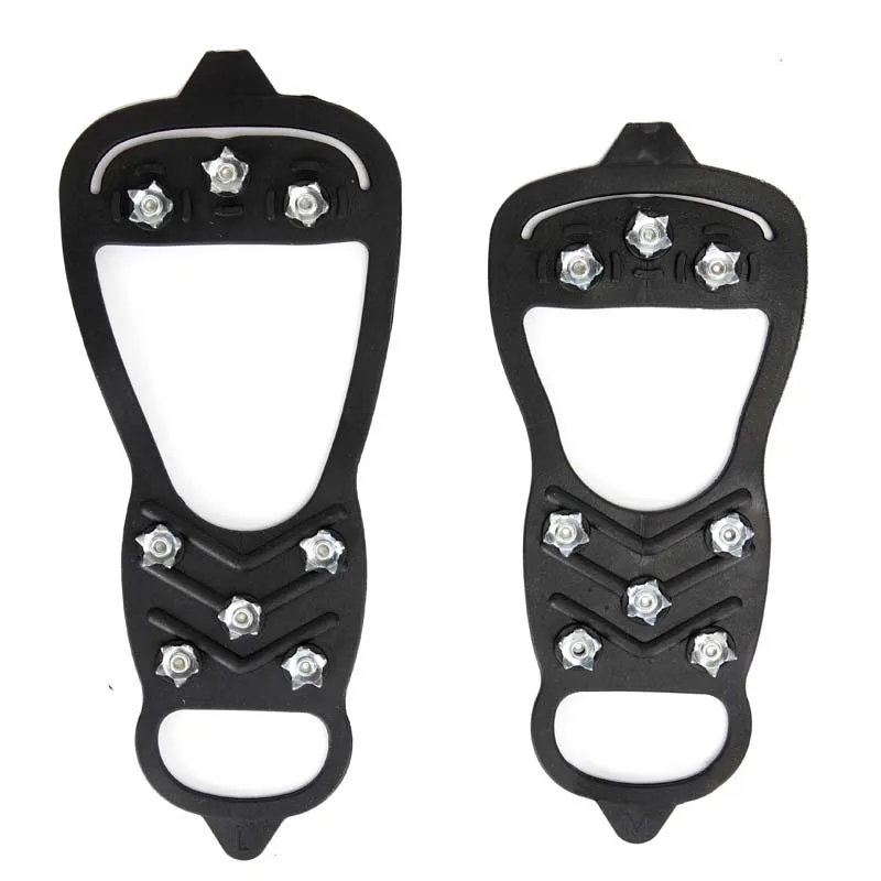Hot Selling 8-Tooth Ice Snow Anti-slip Silicone Ice Crampons  Shoe Covers