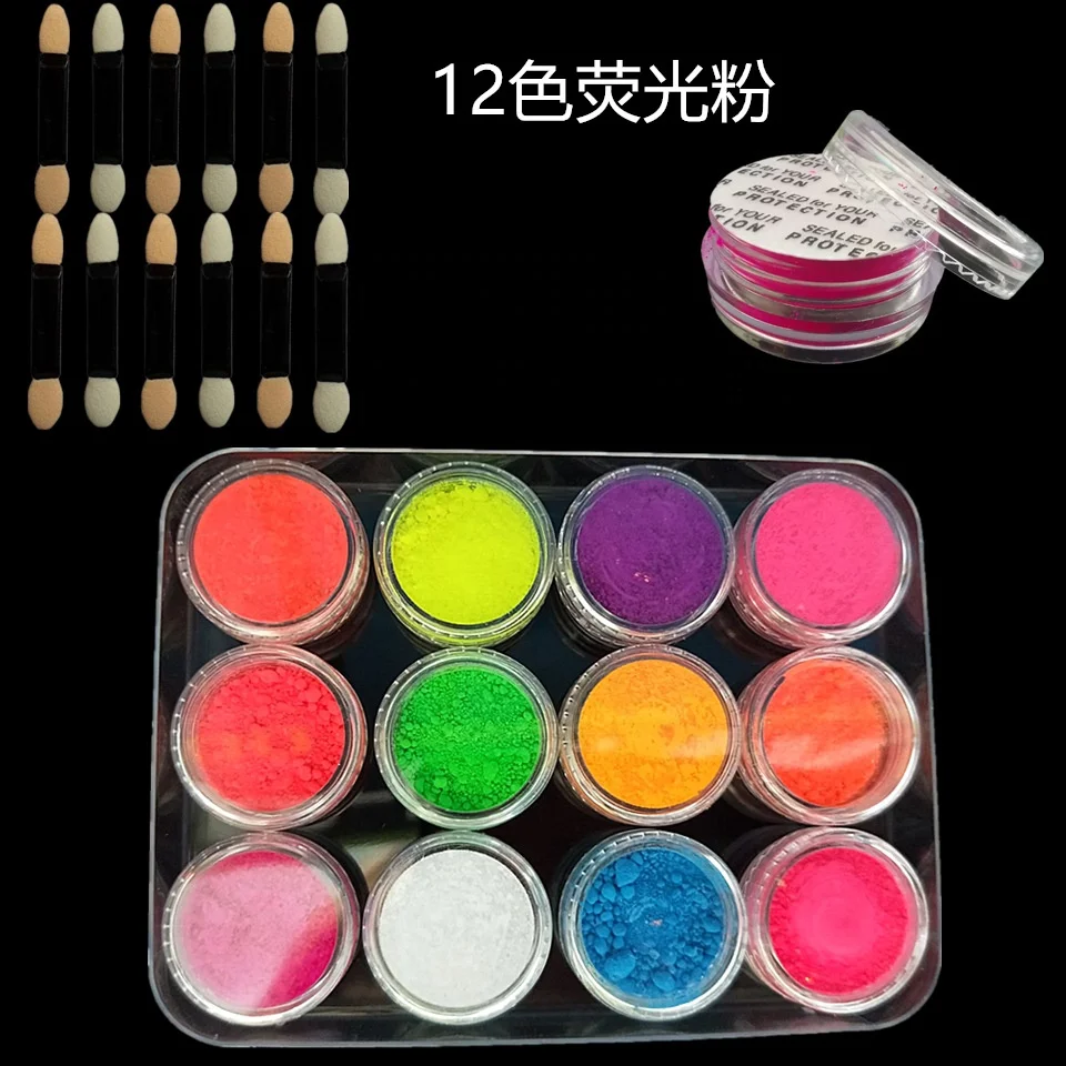 2023 New Trend Fluorescent Pigment Mica Powder Nail Color Pigment Powder Resin Pigment