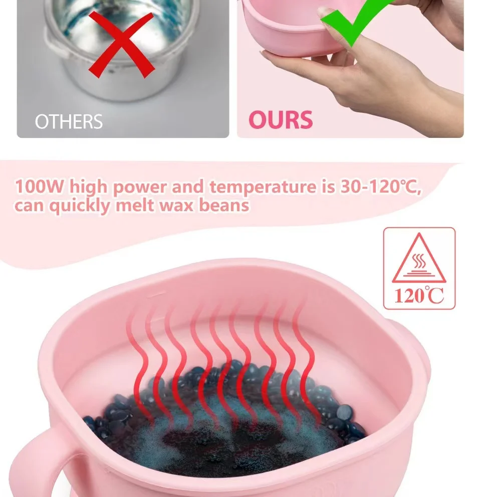 Silicone Wax Warmer Newest Wax Machine Professional Depilatory Wax Heater Melting Warmer