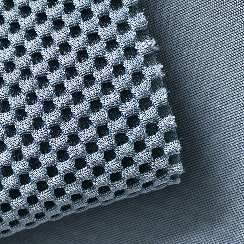 Recycled Cheap Price Knitted Square Hole 3D Air Mesh Fabric For Motorcycle Seat Cover