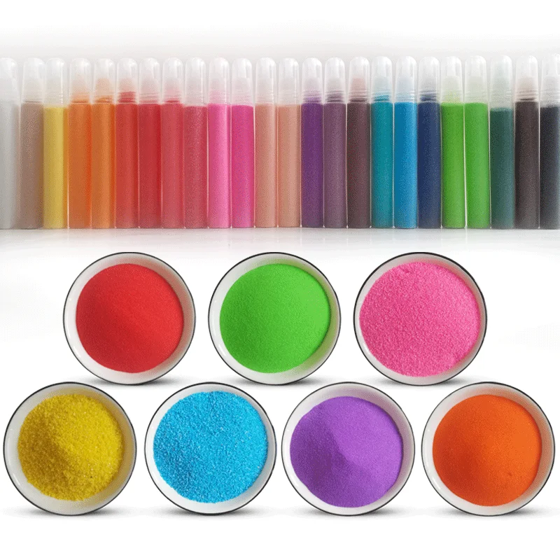 High quality colored sand with castle sand toys for kids