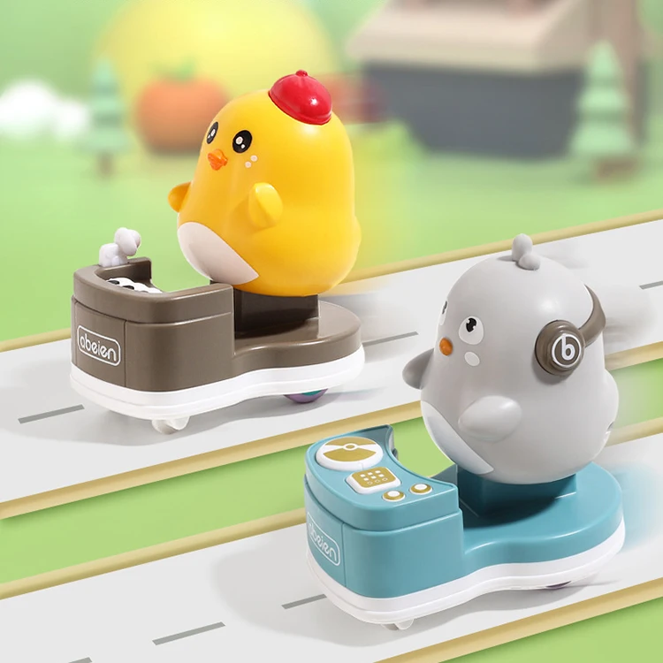 Wholesale Baby Cute Pet Pull Back Cars Animal Press Inertia Mini Cartoon Car Toy for Toddler