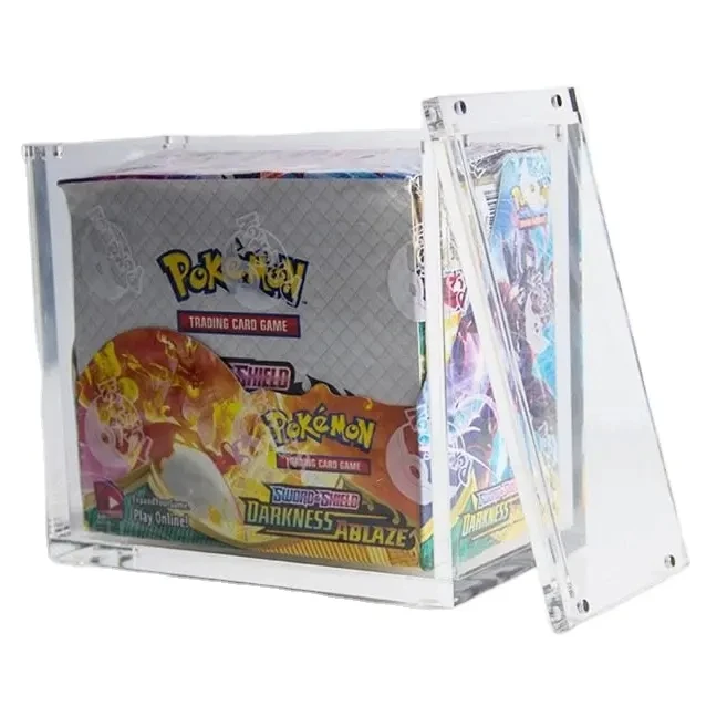 Прозрачный акриловый усилитель-протектор для дисплеев Pokemon Etb с сильным магнитом защитный дисплей