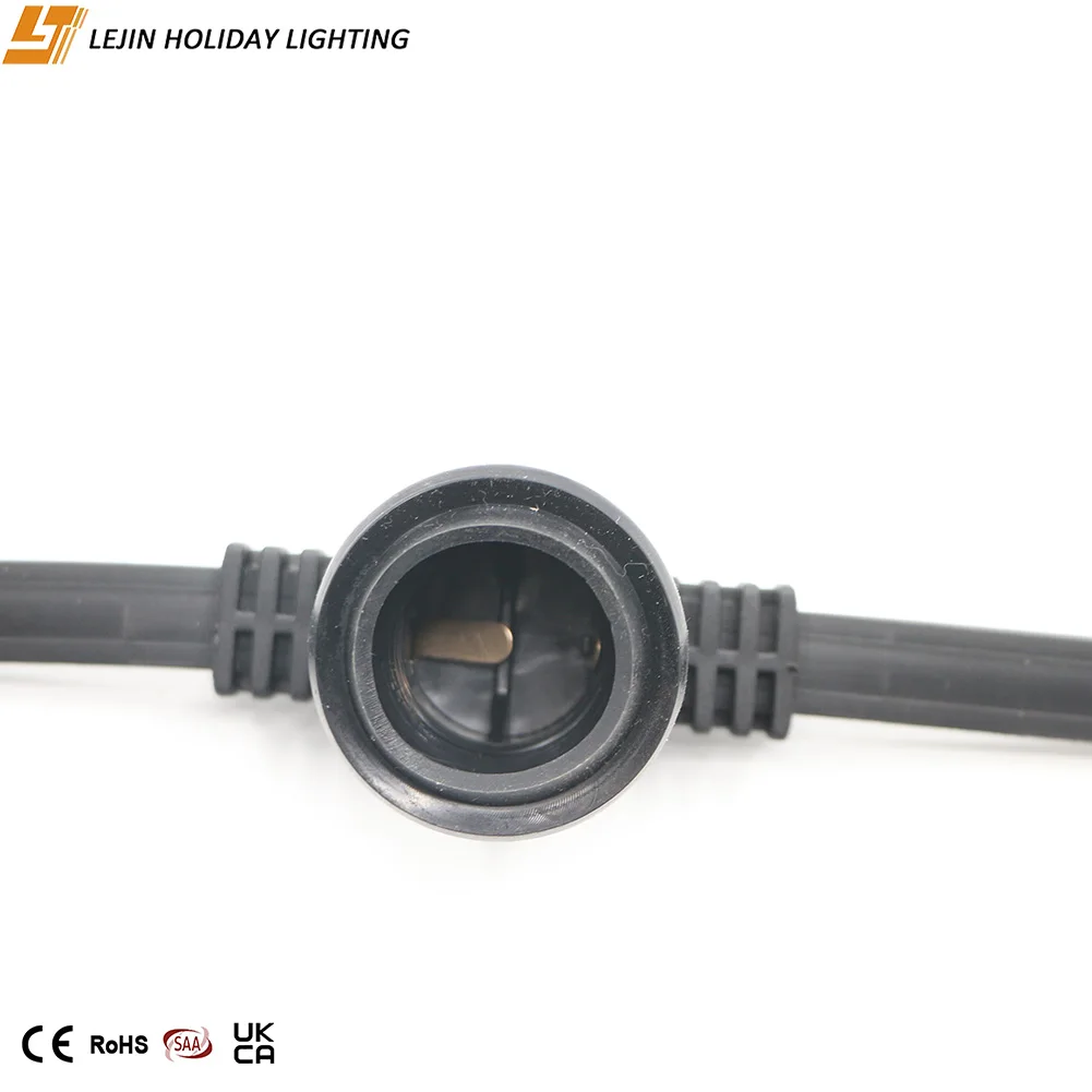 Factory direct E27 flat wire light festoon light for outdoor waterproof
