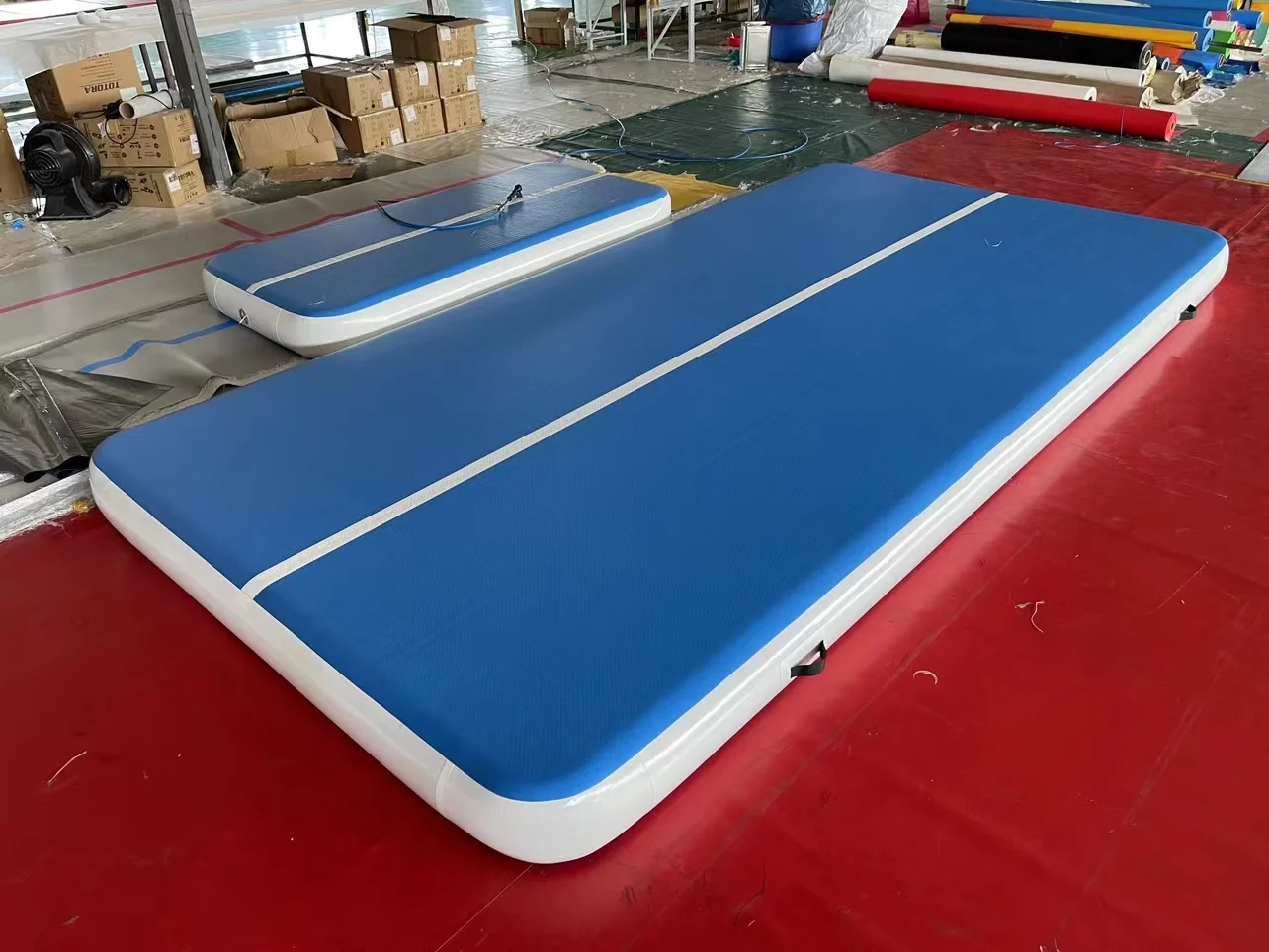 High quality inflatable taekwondo backflip thick drawn air cushion professional gymnastics children martial arts protective mat