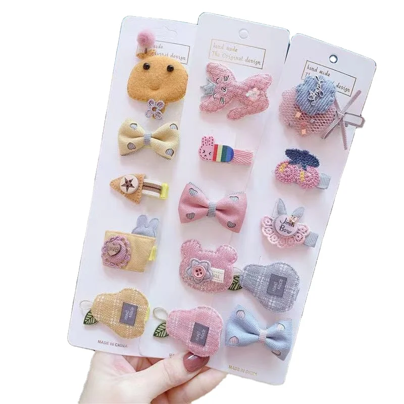 Korean INS Fashion Cute New Design Wholesale Children Accessories sweet Lovely Hair Clips For Girls Women