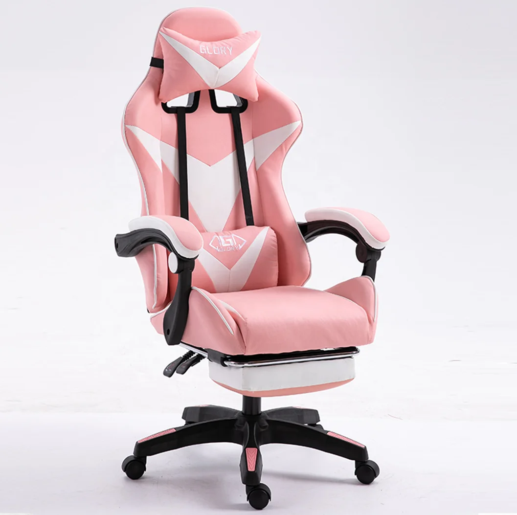 Premium Racing Gaming Chair With Swivel Cushion 360 Degree Rotating Comfort Car Seat Height Adjustable Reclining Office Chair