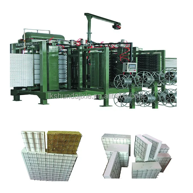 EPS 3D Panel Production Line EPS Panel with Wire Mesh Both Side Expanded Polystyrene Metal Mesh 3D EPS Panel Production Line
