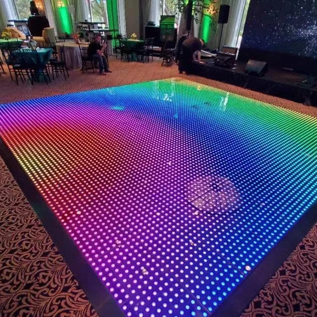 Беспроводное закаленное стекло высокого качества Rgb Led волшебный танцпол для