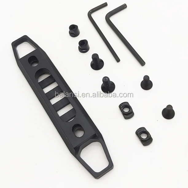 7 Slot MLOK Keymod Rail Base Segment Handguard Section Aircraft Grade Aluminum Picatinny Weaver for handguard
