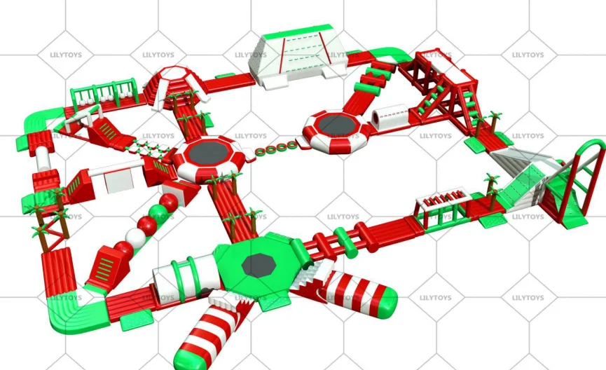 Lilytoys TUV passed  Commercial Floating coconut Inflatable Water Park For Adult