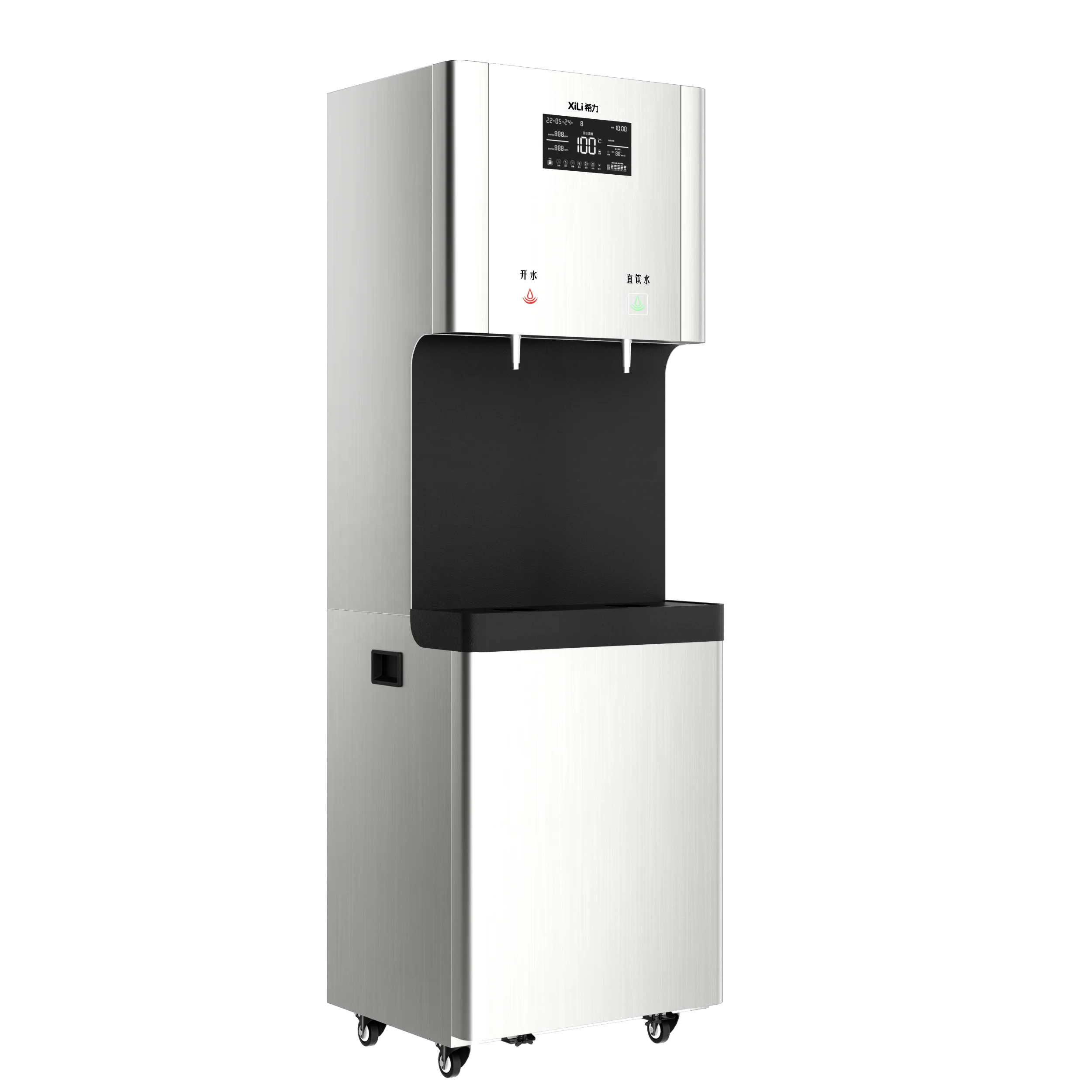 Agua UV Compressor Cooling Ice  water Maker Water Dispenser Purifier Filter Purification RO Electric  Stainless Steel 220V