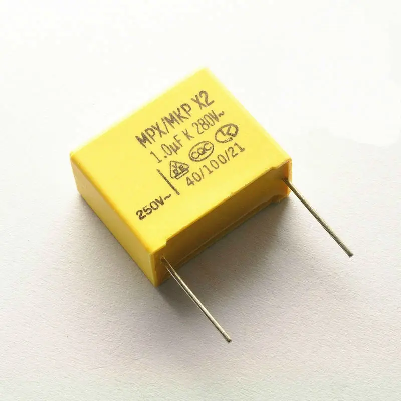 Low Price New Original x2 capacitor mpx/mkp Film capacitor 280V 105 275V 105 1UF pin pitch 22mm