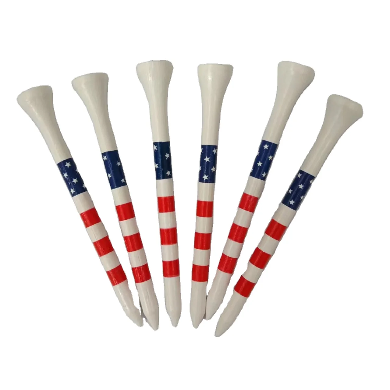 Прямая Продажа с фабрики, бамбуковые футболки для гольфа, 70 мм, инструменты для игры в гольф, дизайн снизу