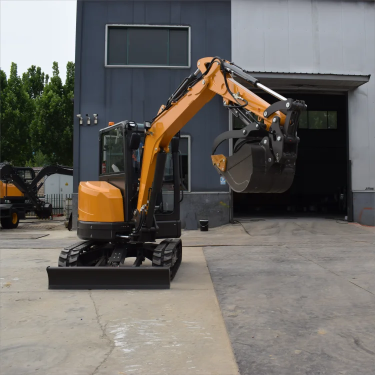 High-end series  Mini Excavator 3.5 Ton  Excavators Multifunctional with free cab ac radio and swing boom