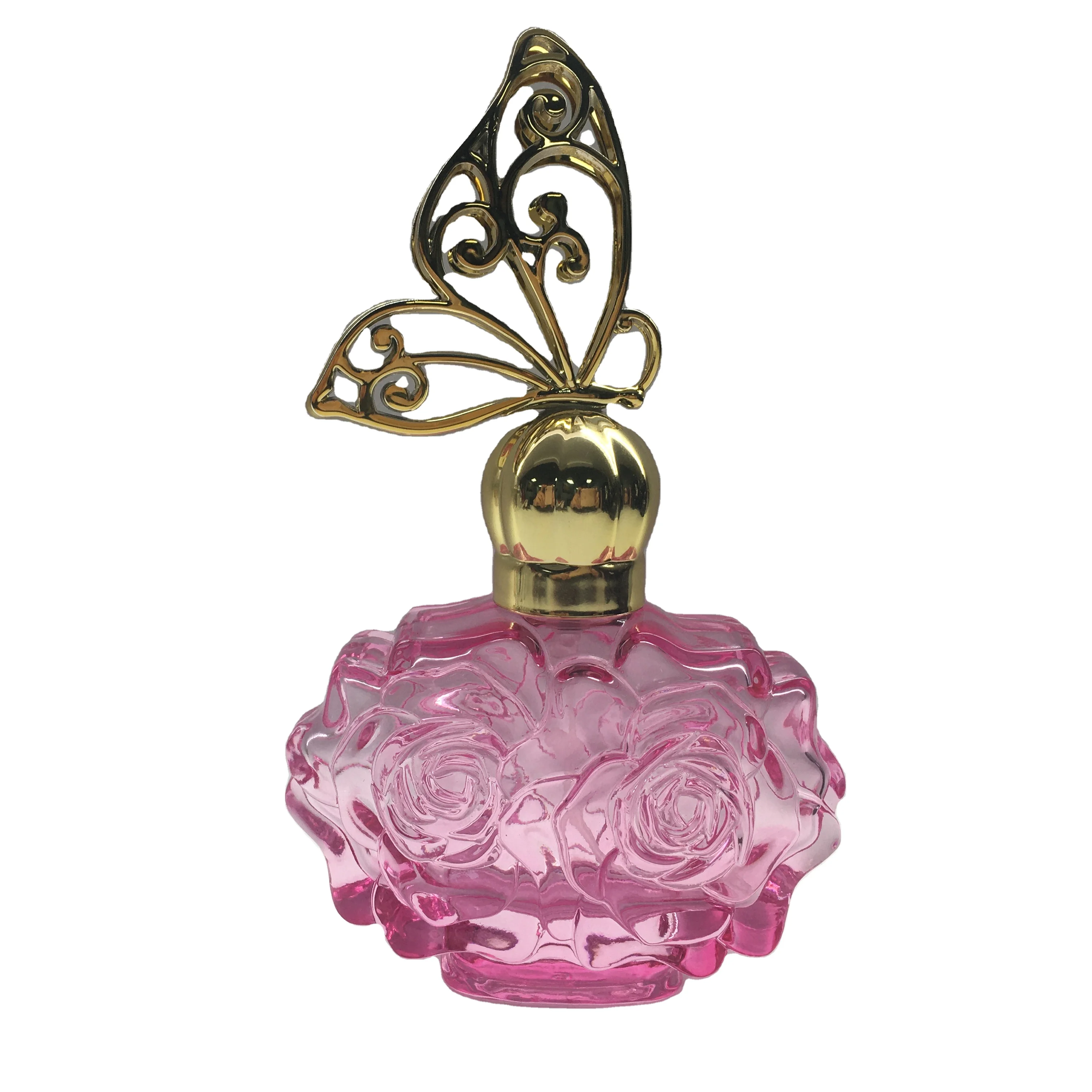 2022 new custom butterfly shape glass perfume bottle 30ml 50ml perfume packaging glass bottle