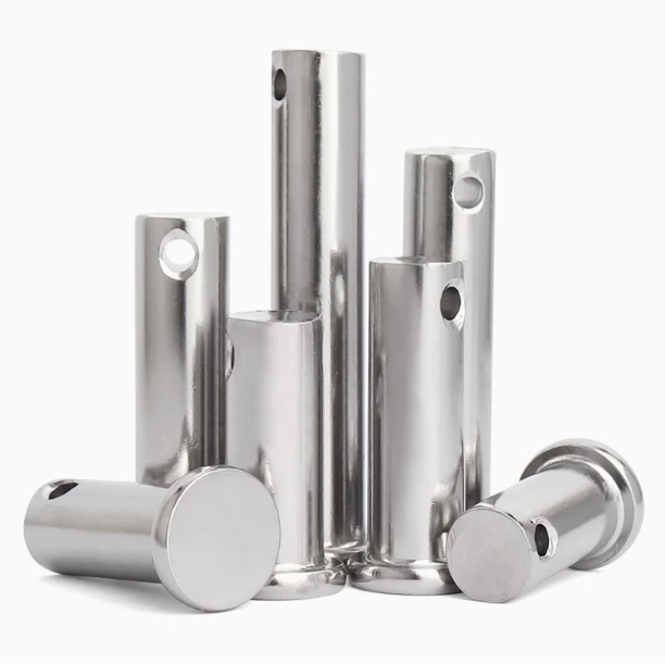 304 Stainless Steel Pin Flat Head With Hole Pin Cylindrical Locating Pin M3M4M5M6M8M10-M20mm