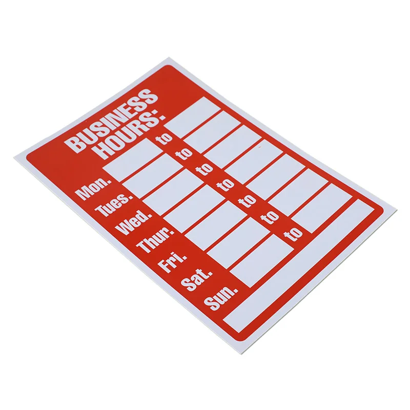 High quality PVC shop open and closed sign business hours sign for sale
