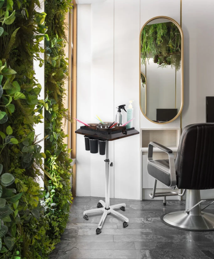 Fenghe factory T0182-1 high quality wholesale black and sliver custom  hair extension salon trolley