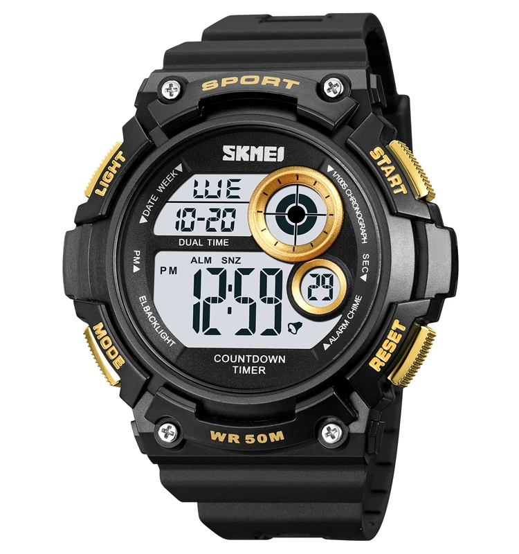 Skmei 2017 Wrist Watches Relojes Digital Sports Watch Electronic Chronograph Watch Man Case Luxury Fashion digital clock