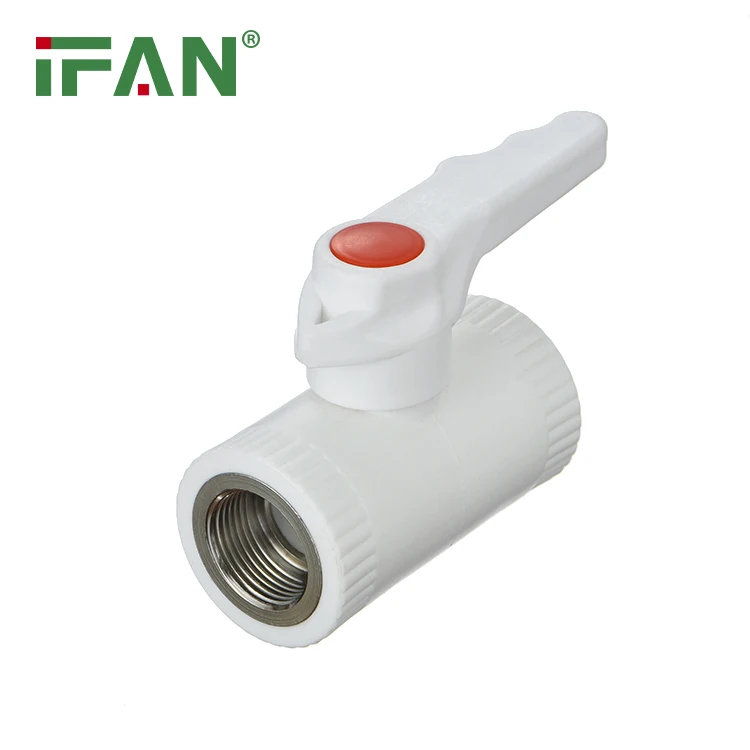 China PPR facotry IFAN Supply PPR pipe and fittings Brass Insert Male and Female Thread Ball Valve For water