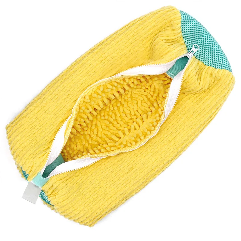 2024 High Quality Reusable Yellow Shoe Sneaker Laundry Washing Machine Bag Shoe Wash Bag For Washing