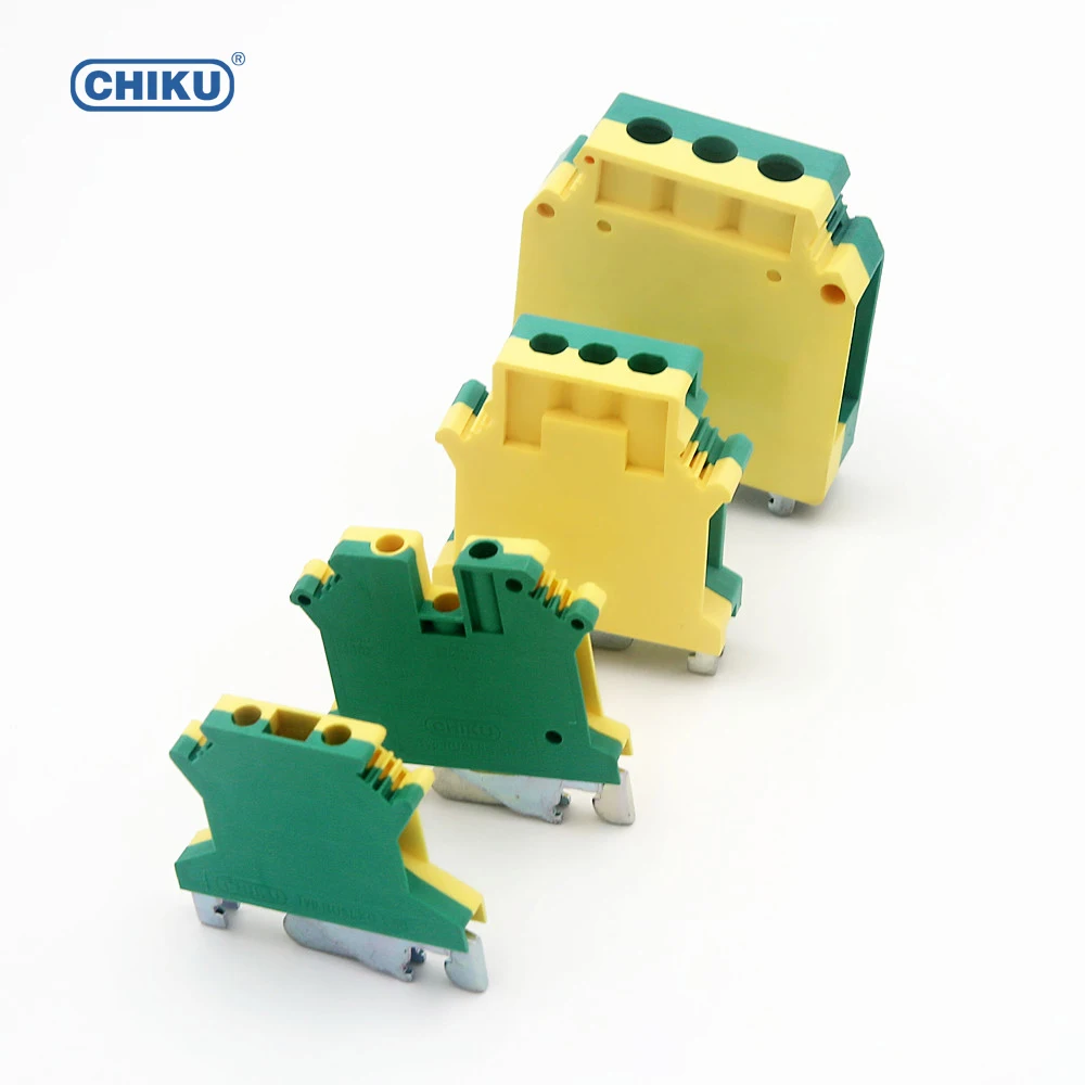 USLKG 6N Din Rail screw Grounding terminal block 6mm, earth terminal block