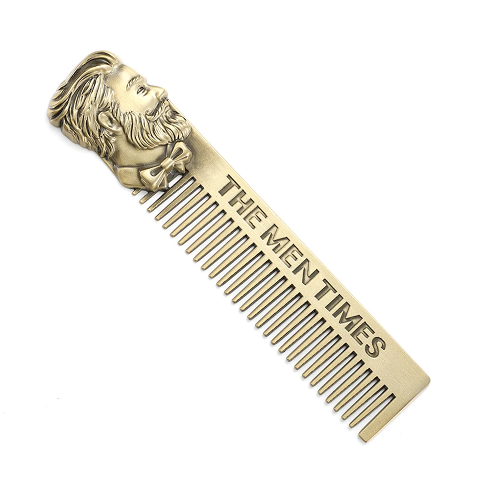 Individuality beard zinc alloy comb beard shaping tool for man