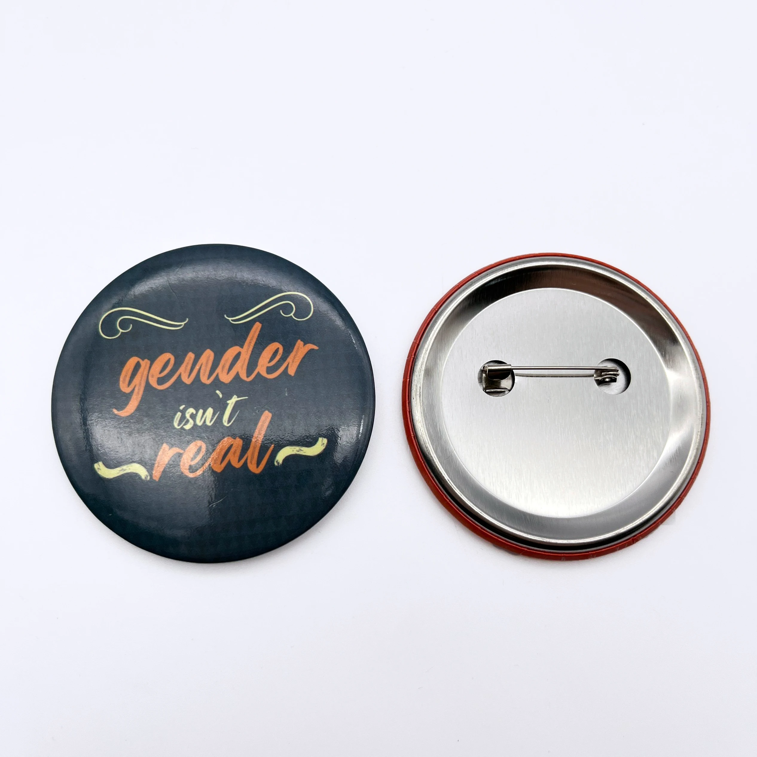 Hot Sale Safety Pin Badge JO-EY-29 Custom Metal Tinplate Button Badge