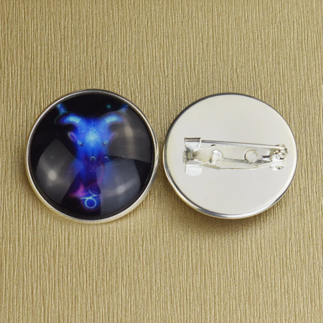 Trendy Personality DIY Customize  Brooches Custom Luminous Glass Brooch Photo Friends Baby Lover Custom Pin Gift for Family