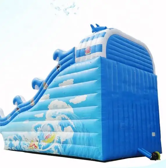 PVC 11.5x6.5x9M big inflatable water slides for pool
