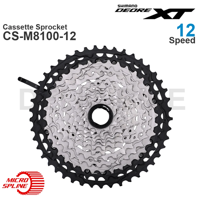 Шимано DEORE XT CS-M8100 Кассетная Звездочка M8100 Freewheel Cogs горный велосипед MTB 12-ступенчатая 10-51T звездочка