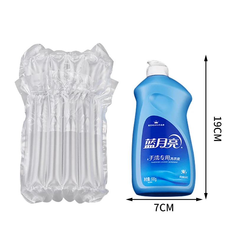 Shock Resistance Transport Protector PE/PA Material Bubble Cushion Wine Bottle Air Column Packaging Bag