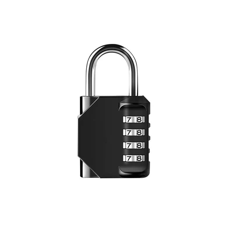 KSJ Factory Sturdy Travel Backpack Combination Padlocks Small Metal Four Digit Password Padlock for Cabinets Steel Lockers
