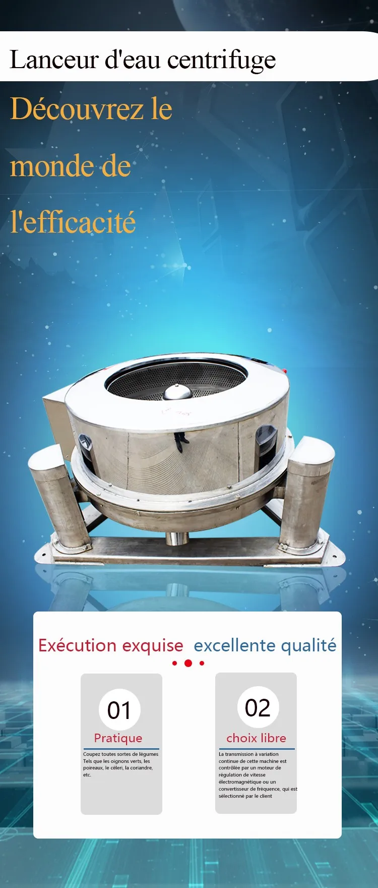 Fruit dehydration Electric Multi-stage  Centrifugal vegetables Cube Water