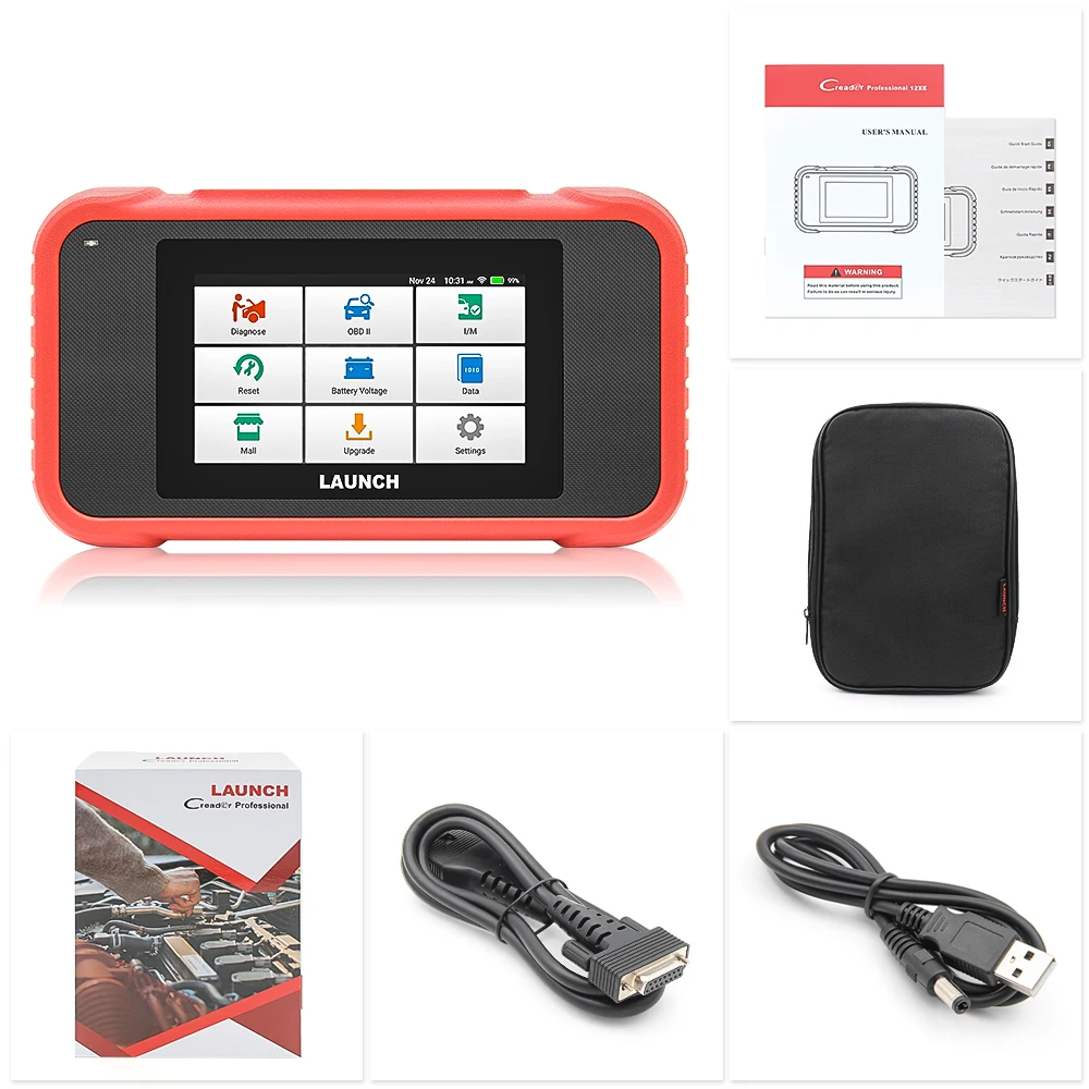 Scanner Automotriz OBD2 Diagnostic Scanner Code Reader Tool Launch X431 CRP123E CRP 123E V2.0  Free Update 7 Reset Service