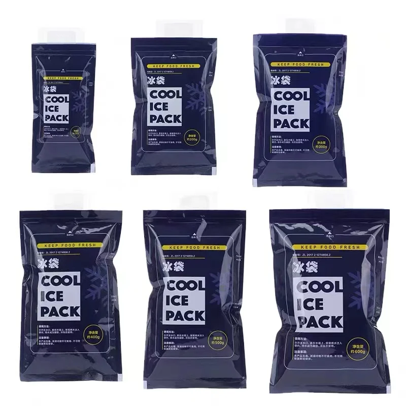 reusable gel ice packs for shipping food water bottle carrier keep cold fresh