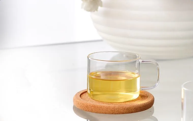 Wholesale Transparent Coffee Cup Single Layer Tea Water Cups High Borosilicate Small Clear Glass Clear Tea Cup with Handle