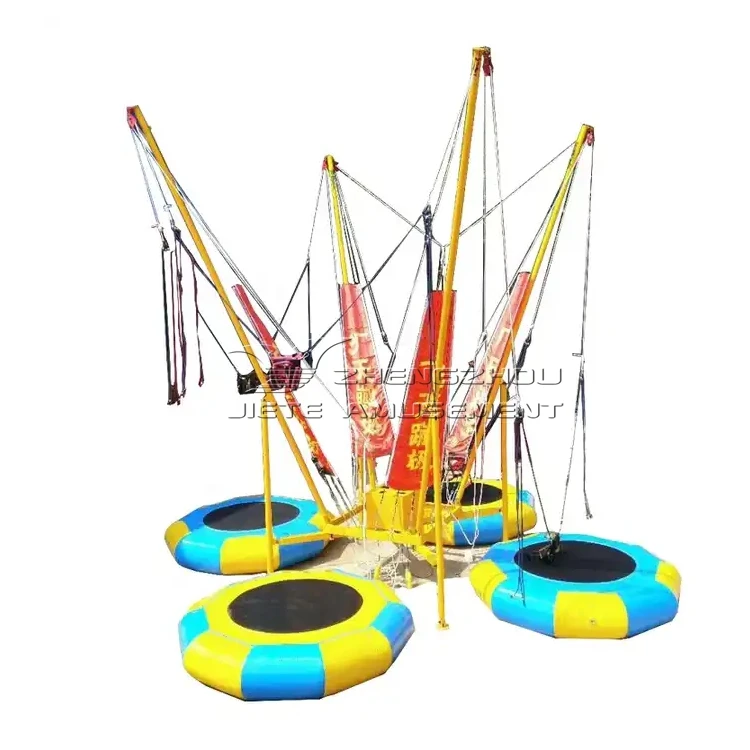 Cheap ride attraction children playground ride small jumping trampoline for sale