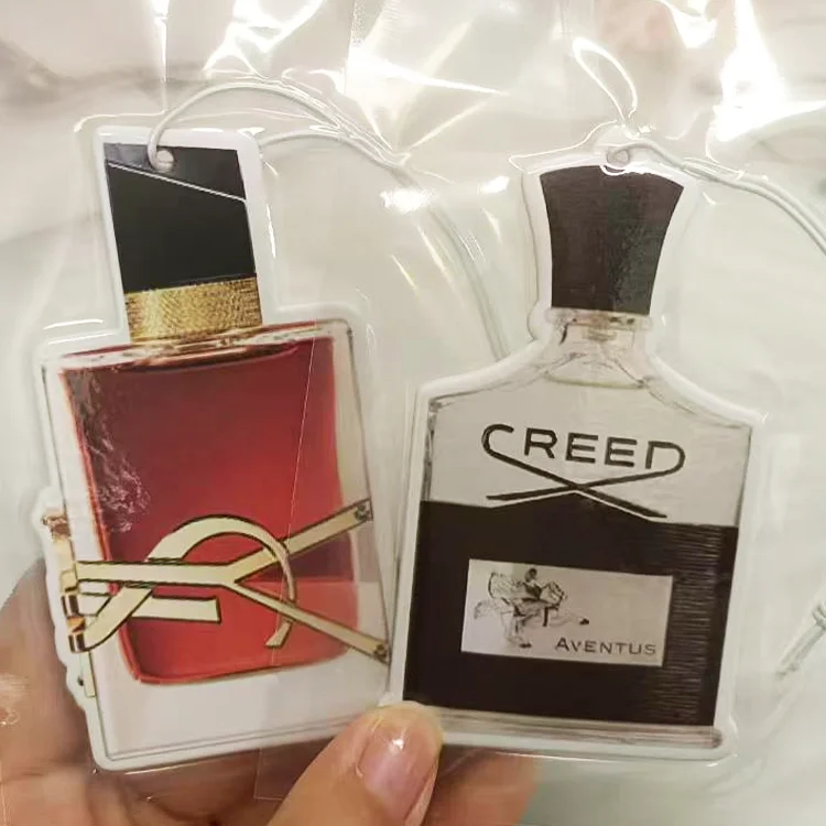 Kunshan China supplier simplicity perfume bottle design custom air freshener long lasting fresh car perfume