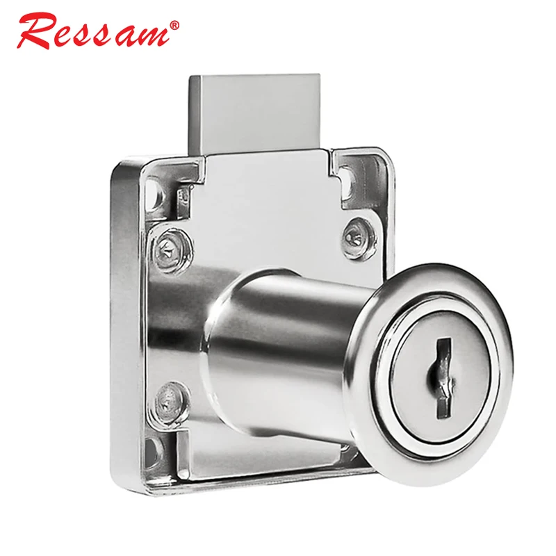 Ressam Hot Selling Zinc Alloy Cabinet Drawer Lock 101 Office Desk Iron Drawer Lock with Key