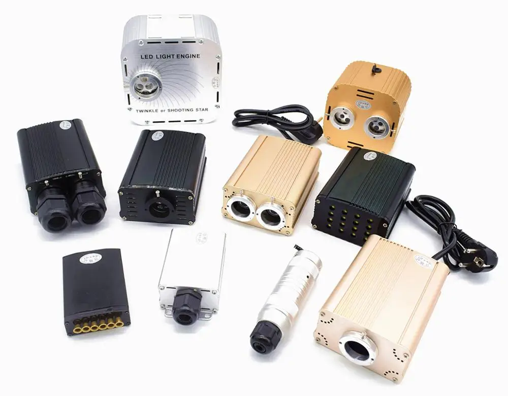 16W RGBW Twinkle led Fiber Optic Lights APP Control Star Ceiling Light projector