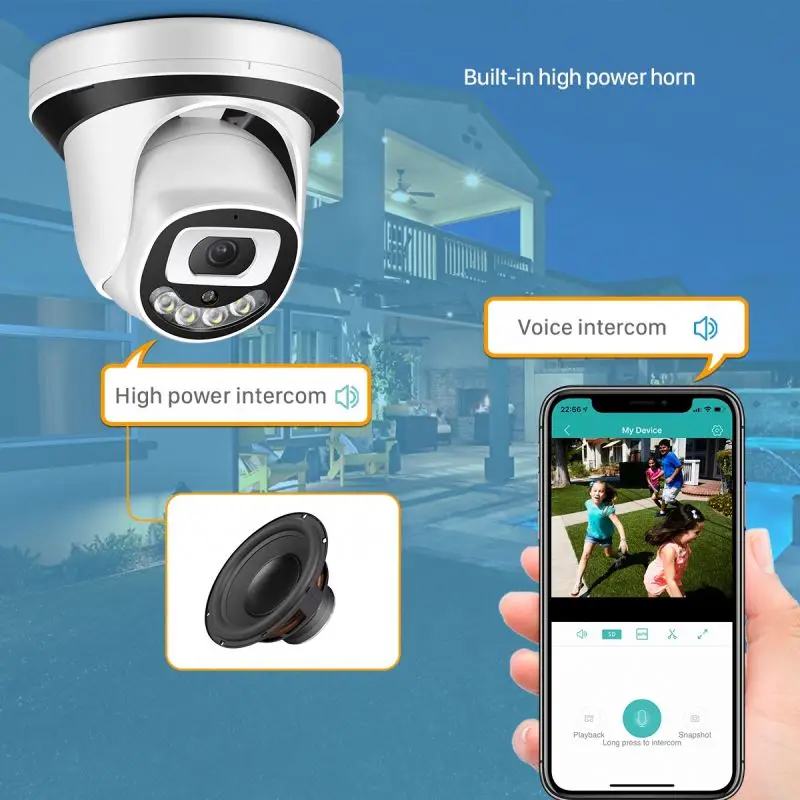 4Mp Dome Ipc Ir Speed Ip Camera 5Mp 360 Cctv Small 8 Mp Camra Indoor Poe Alexa Mini 4K Wifi Cameras Hemispheres System