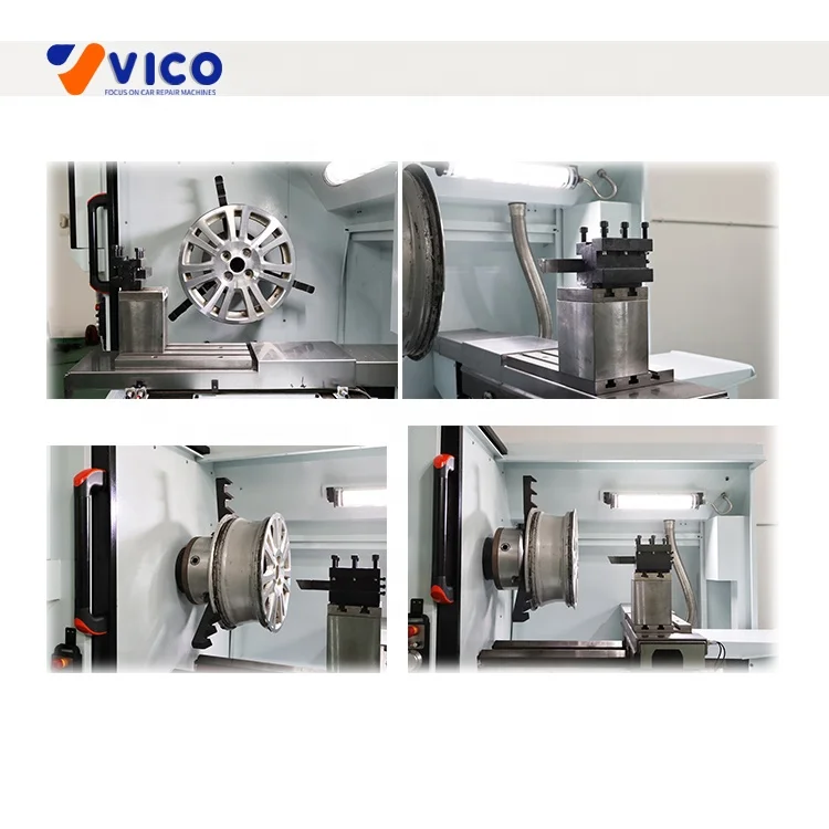 VICO CNC lathe wheel straightening repair machine  Automotive Rim Refurbish #VCL-HRC24