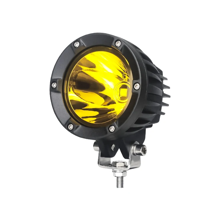 Lediyte 50W LED Work Light Auto Electrical System Convoy Mini Driving Light Dual Color Motorcycle DRL for Trucks Cars